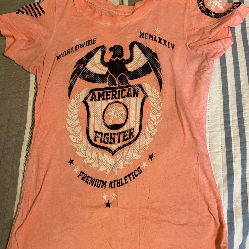 American Fighter Peach Graphic Tee